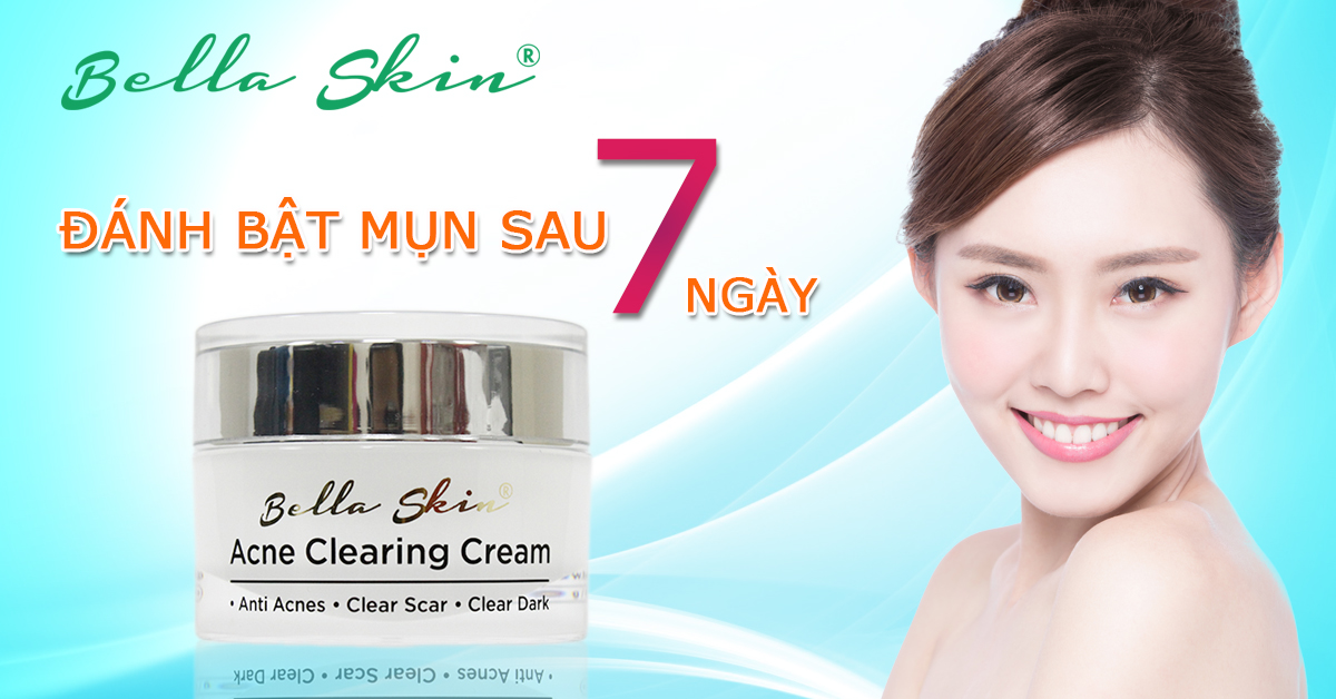 Kem Trị Mụn, Xoá Mờ Vết Thâm Do Mụn Acne Clearing Cream Bella Skin